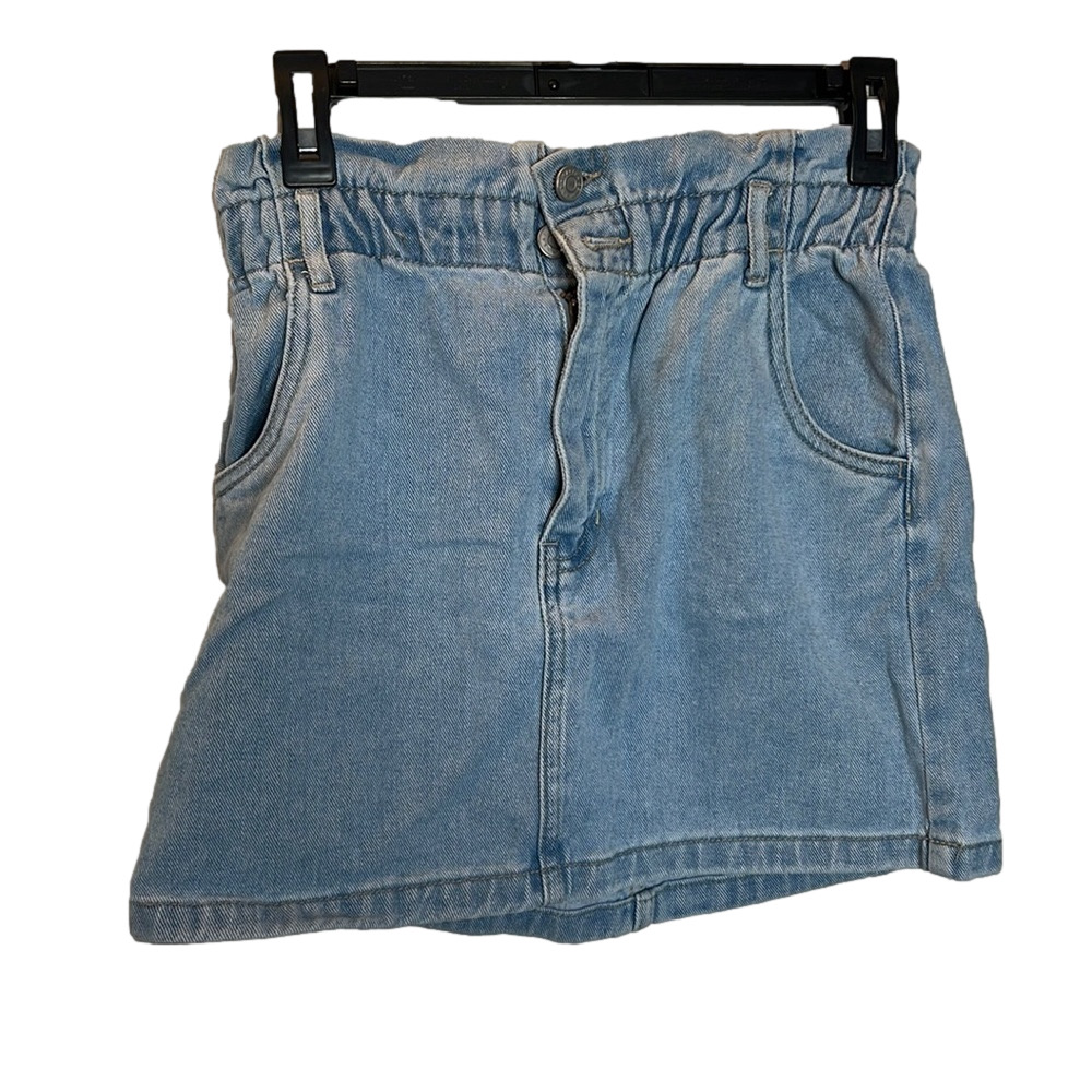 Pac Sun Paper bag Waist Denim Skirt SZ S